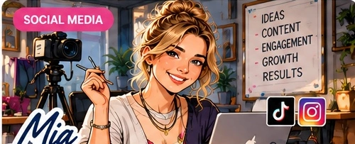Portrait of Mia, AI Social Media & Content Specialist