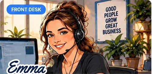 Portrait of Emma, AI Receptionist